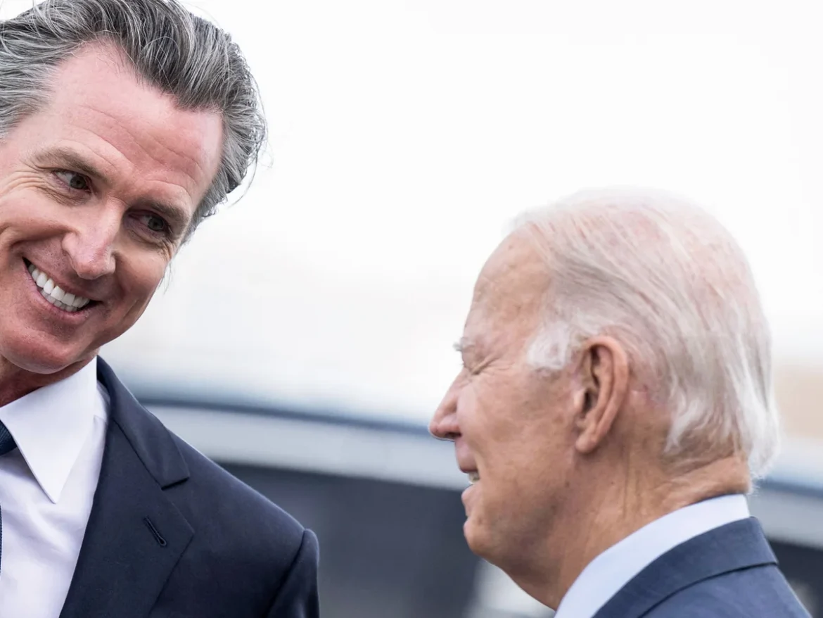 Biden celebrates great-granddaughter, takes no questions at California wildfire briefing with Newsom